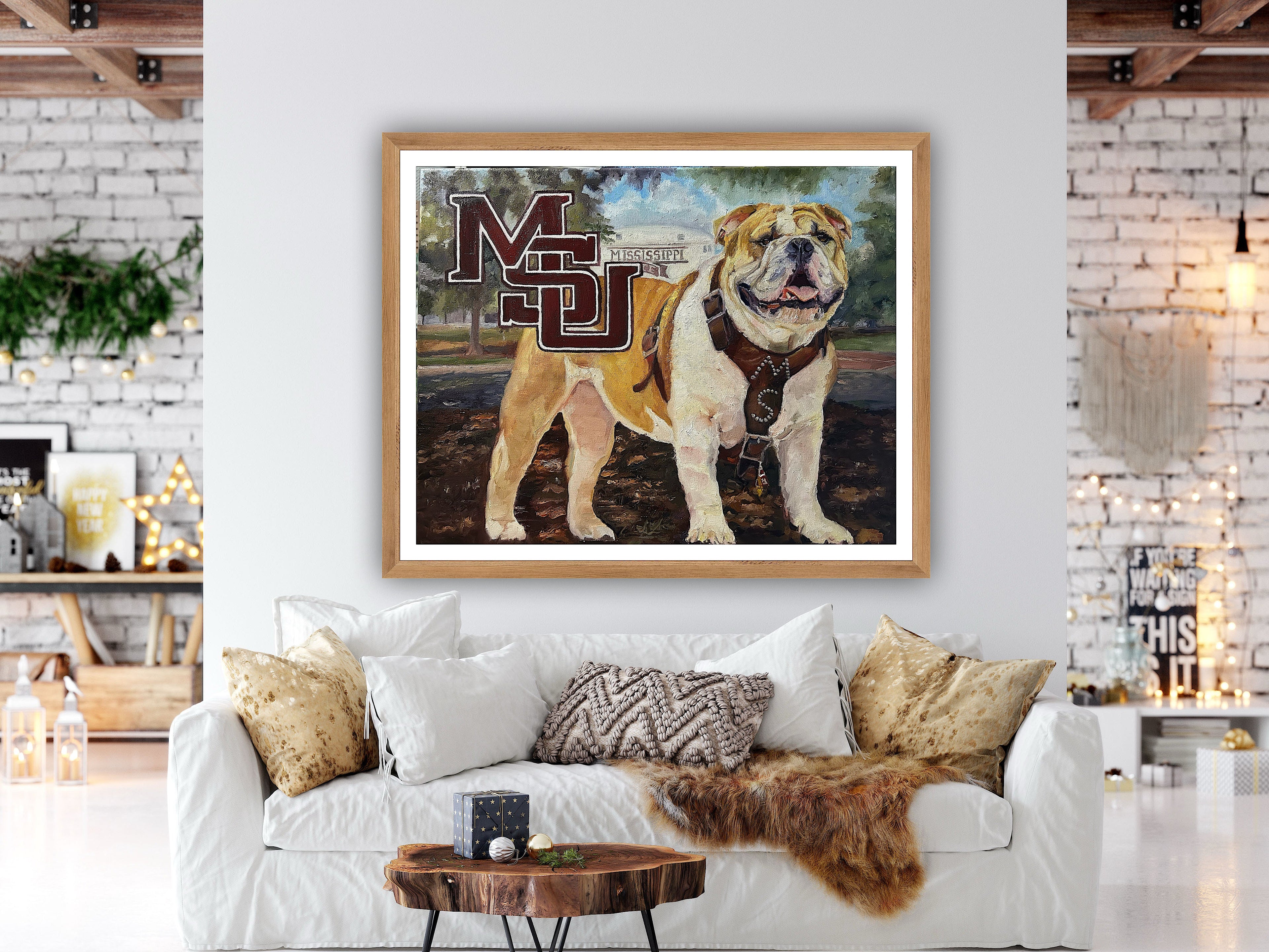 Mississippi State 1.5 inch Wrapped Canvas Prints