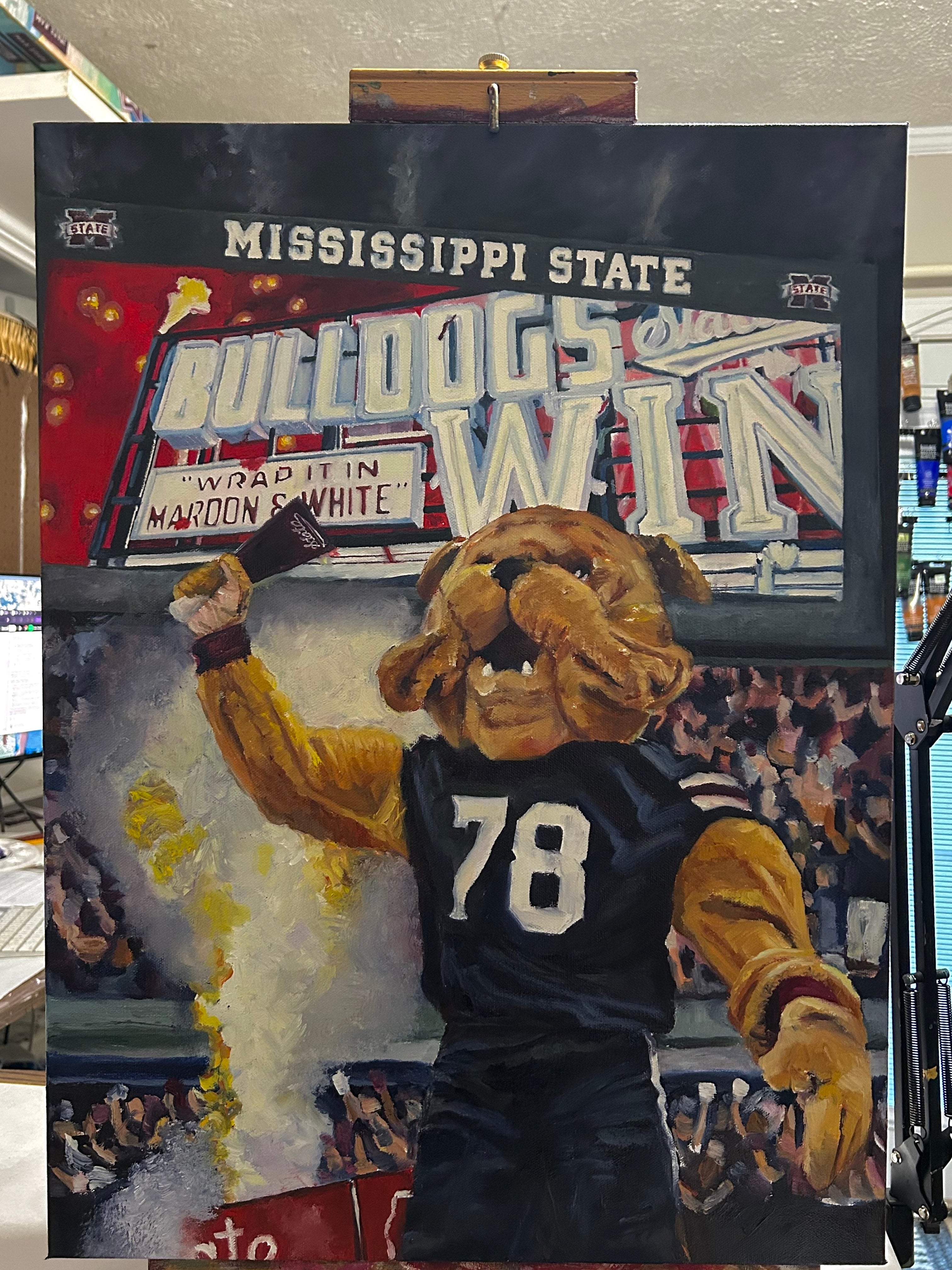 MS State University 18x24x1.5 Canvas Print