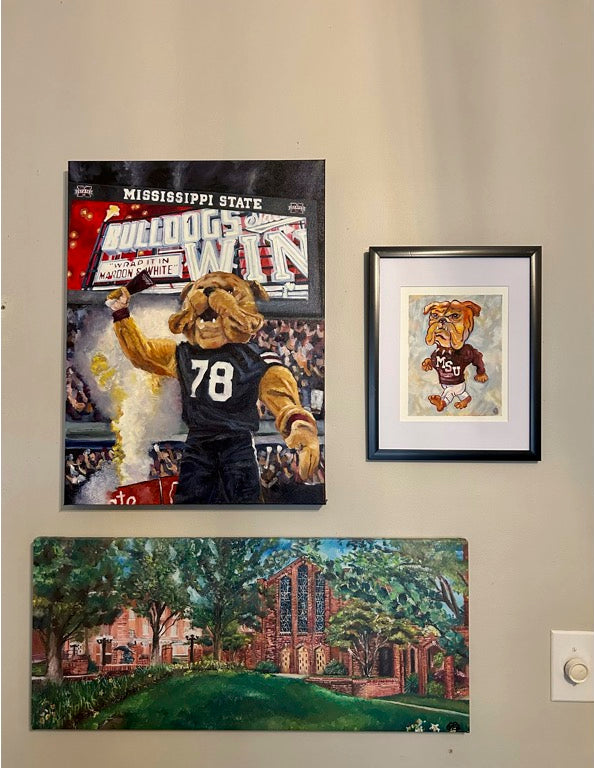 MS State University 18x24x1.5 Canvas Print