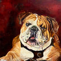 Jak maroon design 1.5 inch Wrapped Canvas PLEASE ALLOW 10 DAYS FOR PROCESSING