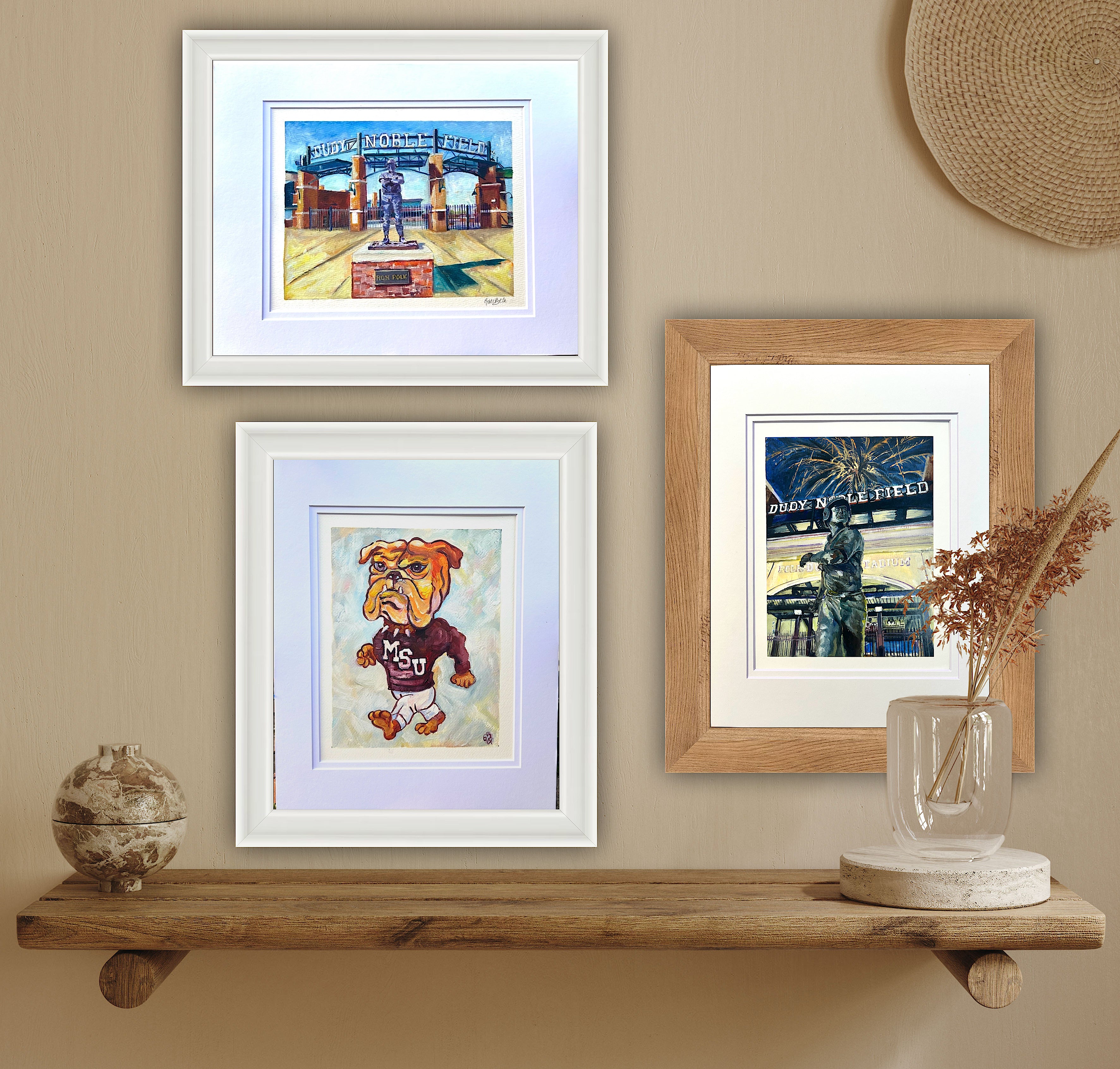 11x14 White Double Matted Art Print titled "Celebrate Good Times" at Dudy Noble Field