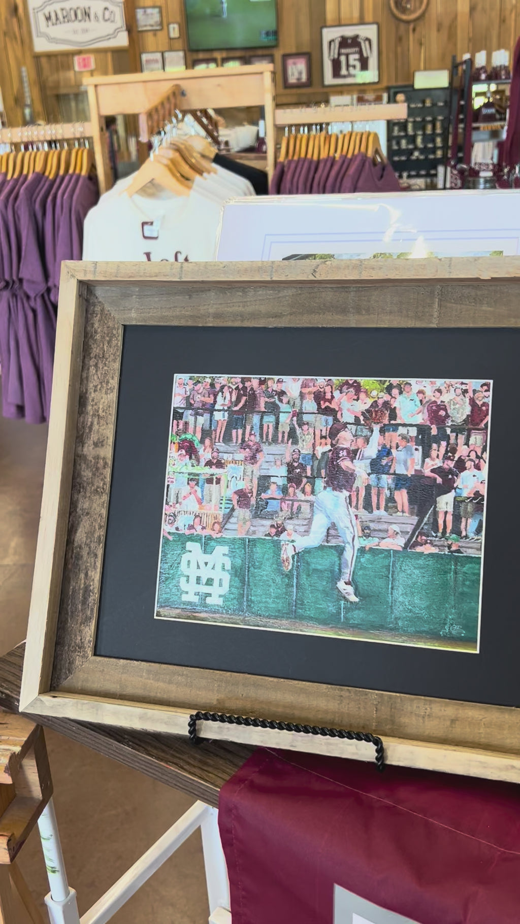11x14 Double Matted Print of "Left Field Lounge"